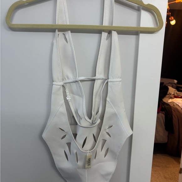 Gigi C, Casey, White Cutout One-Piece Swimsuit - Picture 7 of 7